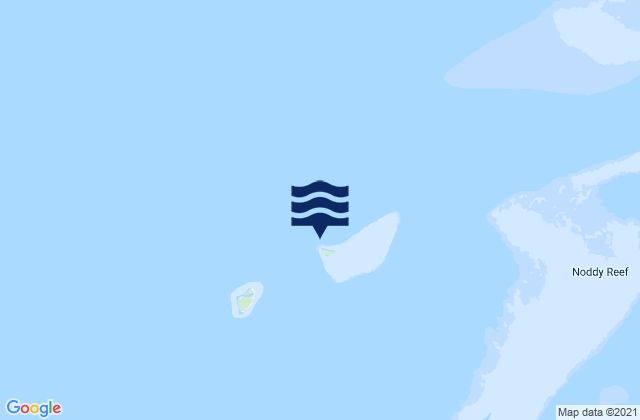 Karte der Gezeiten Fife Island, Australia