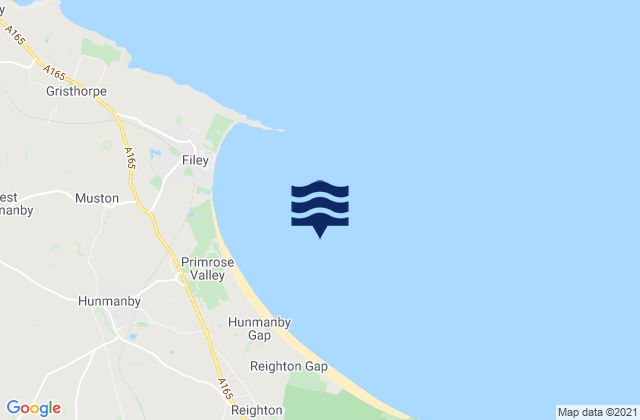 Karte der Gezeiten Filey Bay, United Kingdom