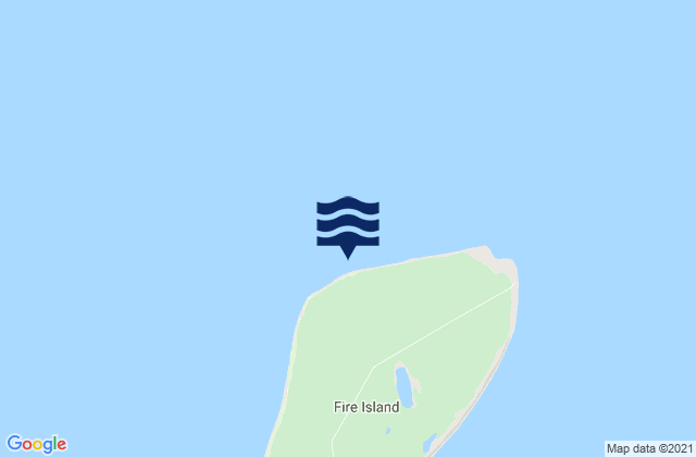 Karte der Gezeiten Fire Island, United States