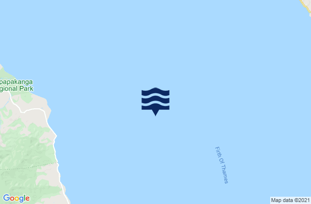 Karte der Gezeiten Firth of Thames, New Zealand