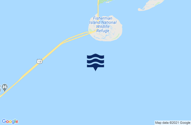 Karte der Gezeiten Fishermans Island 1.7 n.mi. south of, United States