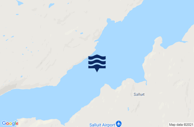 Karte der Gezeiten Fjord de Salluit, Canada