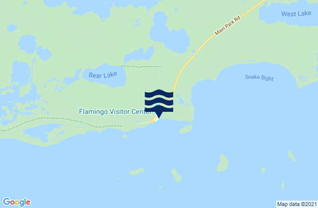 Karte der Gezeiten Flamingo Florida Bay, United States