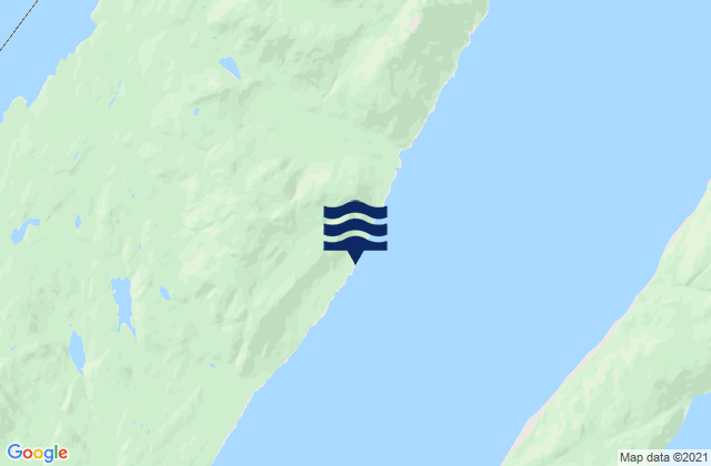 Karte der Gezeiten Flat Point, Canada