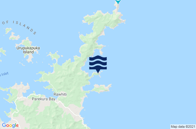Karte der Gezeiten Flat Rock, New Zealand