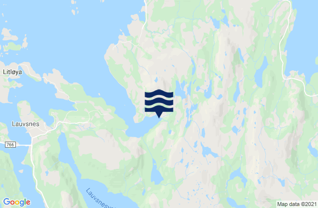 Karte der Gezeiten Flatanger, Norway