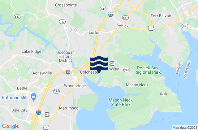 Karte der Gezeiten Fletchers Cove, United States