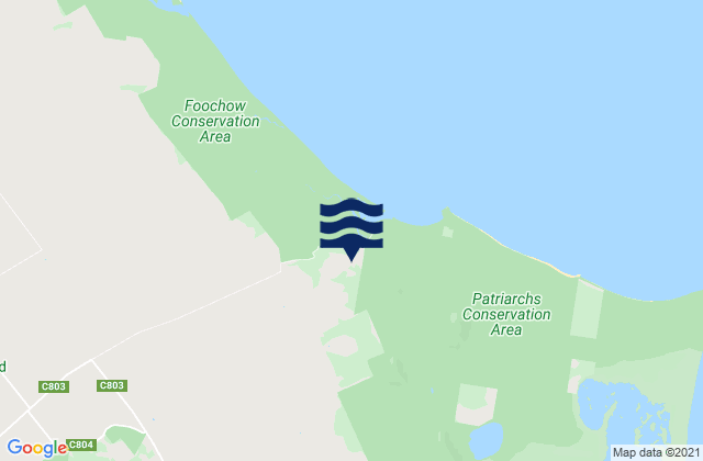Karte der Gezeiten Flinders, Australia