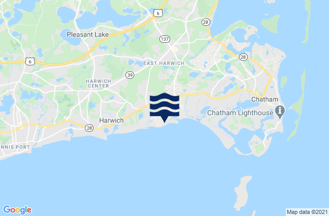 Karte der Gezeiten Forest Street Beach, United States