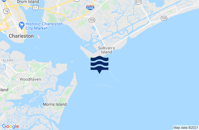 Karte der Gezeiten Fort Sumter Range Buoy 20, United States