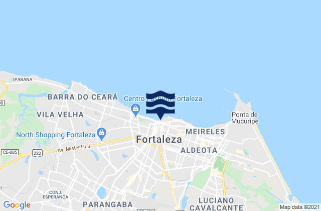 Karte der Gezeiten Fortaleza, Brazil