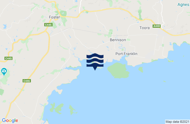 Karte der Gezeiten Foster Beach, Australia