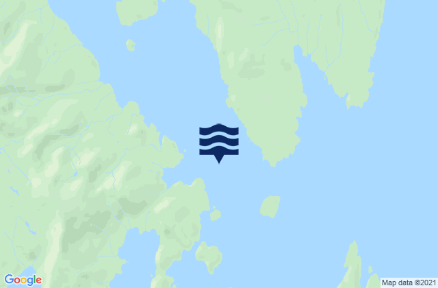 Karte der Gezeiten Found Island, United States