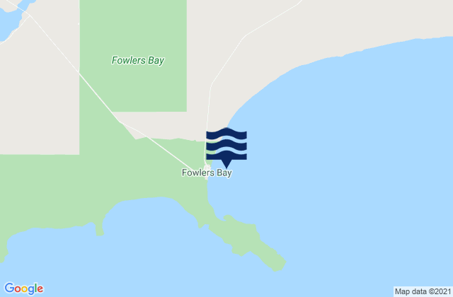 Karte der Gezeiten Fowlers Bay, Australia