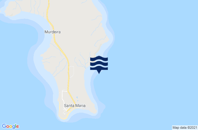Karte der Gezeiten Fragata, Cabo Verde