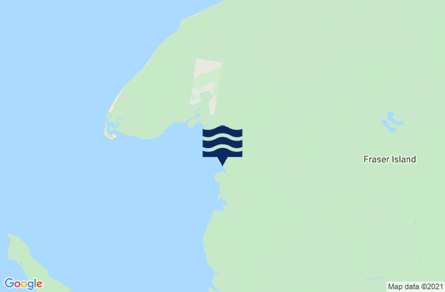 Karte der Gezeiten Fraser Island, Australia