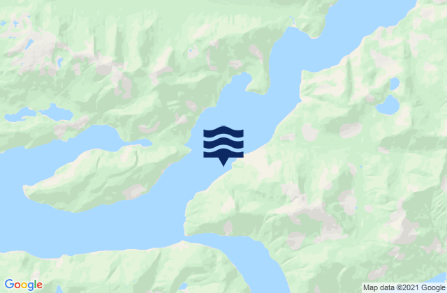 Karte der Gezeiten Frederick Sound, Canada