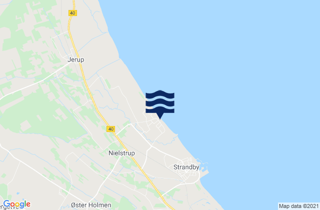 Karte der Gezeiten Frederikshavn Kommune, Denmark