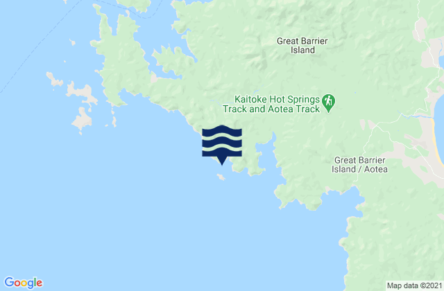 Karte der Gezeiten French Bay, New Zealand