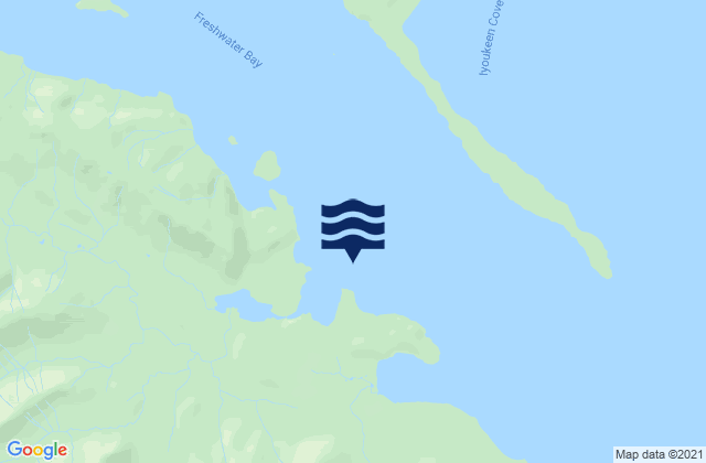 Karte der Gezeiten Freshwater Bay (Chichagof Island), United States