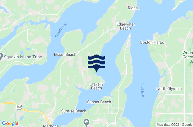 Karte der Gezeiten Frye Cove, United States
