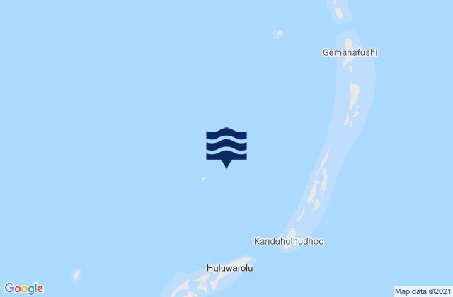 Karte der Gezeiten Gaafu Alifu Atholhu, Maldives