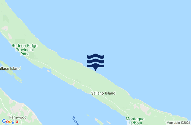 Karte der Gezeiten Galiano Island, Canada