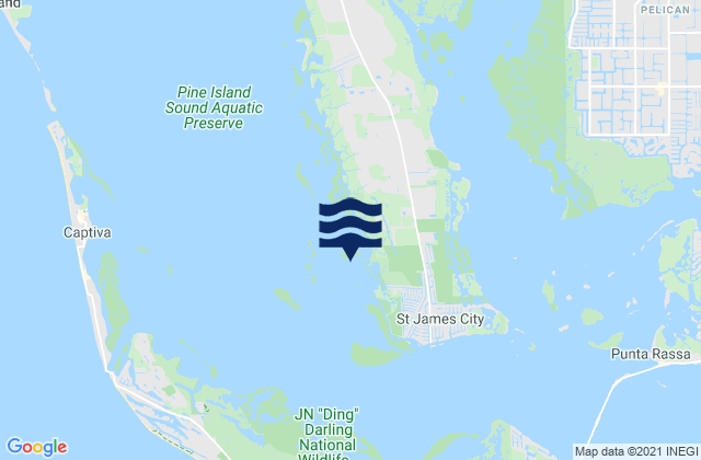 Karte der Gezeiten Galt Island (Pine Island Sound), United States