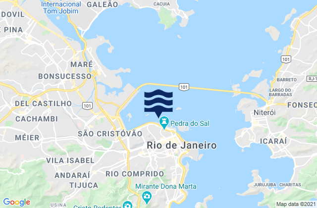 Karte der Gezeiten Gamboa, Brazil