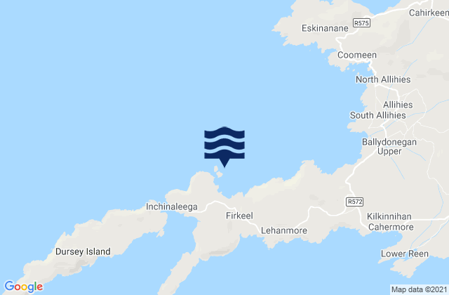 Karte der Gezeiten Garnish Bay, Ireland