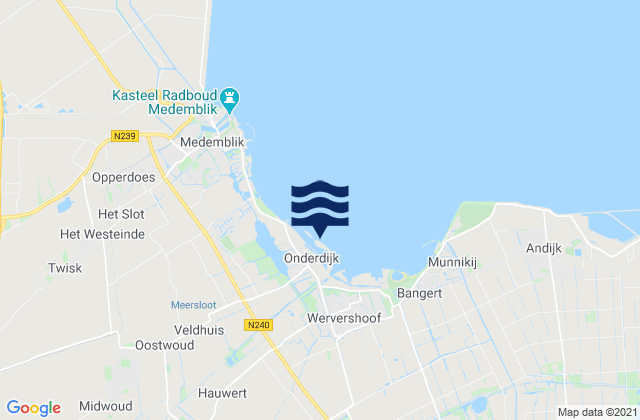 Karte der Gezeiten Gemeente Medemblik, Netherlands