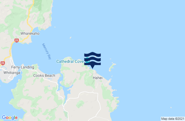 Karte der Gezeiten Gemstone Bay, New Zealand