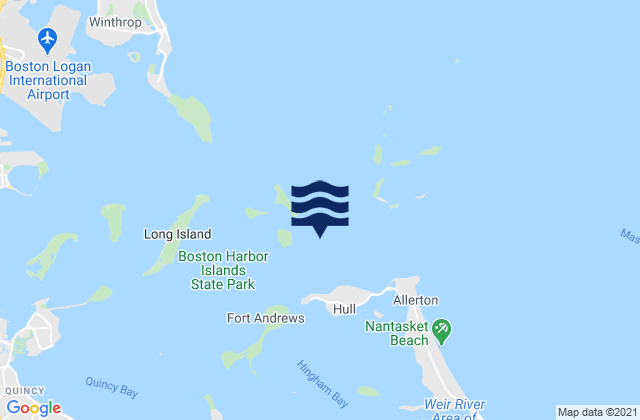 Karte der Gezeiten Georges Island 0.5 n.mi. ESE of, United States