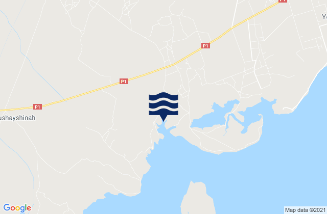 Karte der Gezeiten Ghraiba, Tunisia