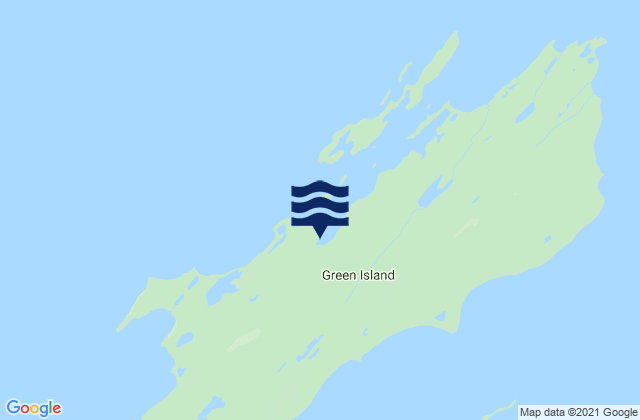 Karte der Gezeiten Gibbon Anchorage Green Island, United States