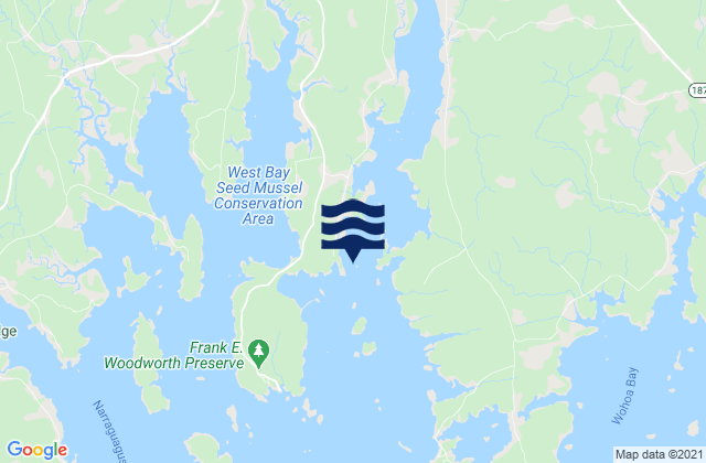 Karte der Gezeiten Gibbs Island, United States