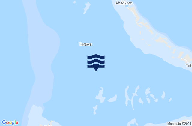 Karte der Gezeiten Gilbert Islands, Kiribati