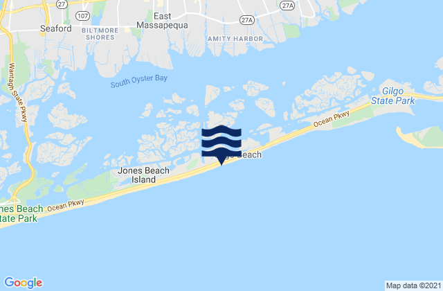 Karte der Gezeiten Gilgo Beach, United States