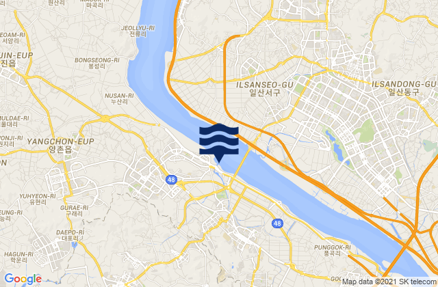 Karte der Gezeiten Gimpo-si, South Korea