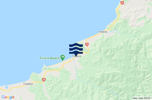 Karte der Gezeiten Gisborne, New Zealand
