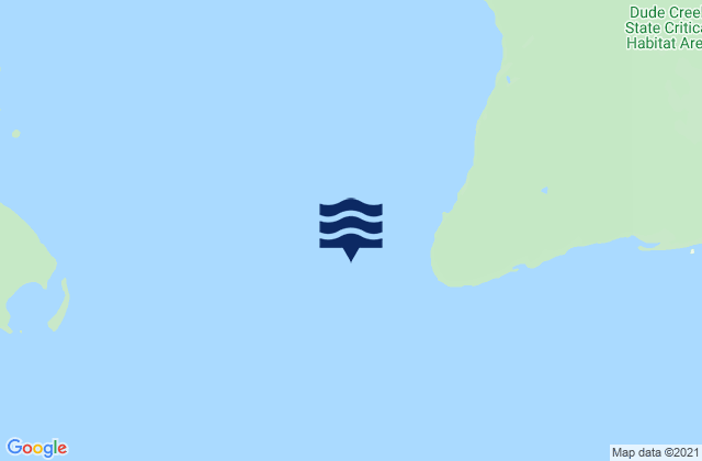 Karte der Gezeiten Glacier Bay entrance, United States
