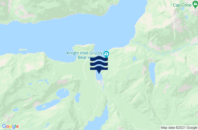Karte der Gezeiten Glendale Cove, Canada