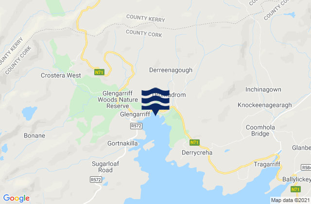 Karte der Gezeiten Glengarriff Harbour, Ireland