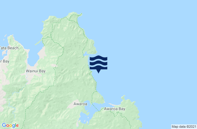 Karte der Gezeiten Goat Bay, New Zealand