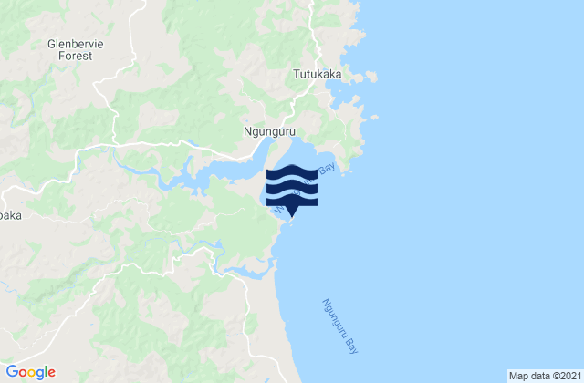 Karte der Gezeiten Goat Island, New Zealand