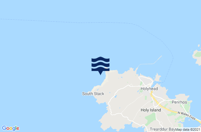 Karte der Gezeiten Gogarth Bay, United Kingdom