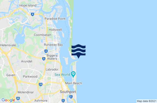 Karte der Gezeiten Gold Coast Sand Bypass Jetty, Australia