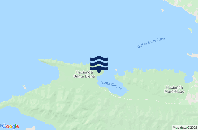 Karte der Gezeiten Golfo Elena, Costa Rica
