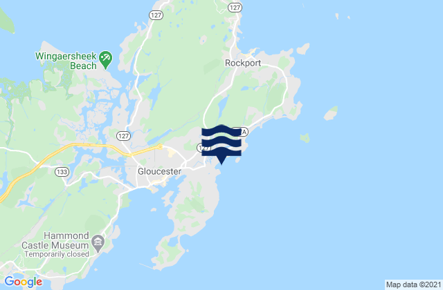 Karte der Gezeiten Good Harbor Beach, United States