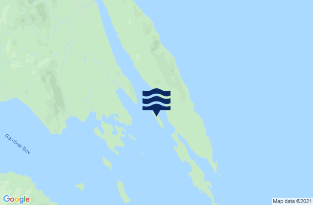Karte der Gezeiten Good Island, United States